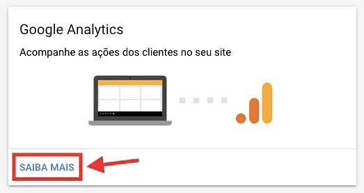 Bloco do Google Analytics no painel de desempenho de campanhas inteligentes no Google Ads