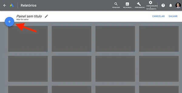 Adicionar novo cartão ao painel do Google Ads