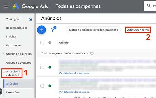 Adicionar filtro