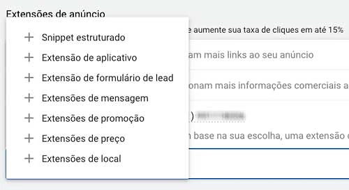 Google ads: tipos de extensão de anúncio