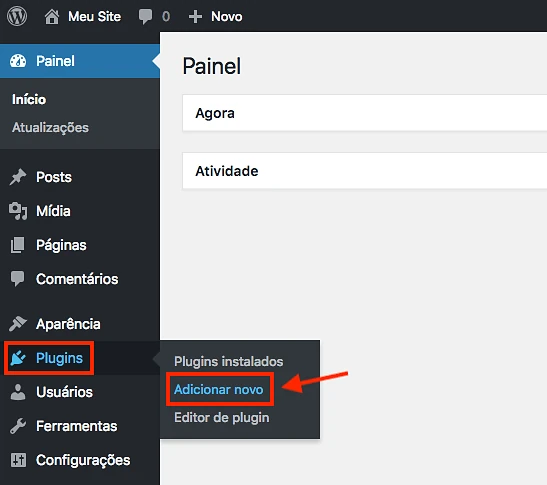 WordPress adicionar plugin AMP