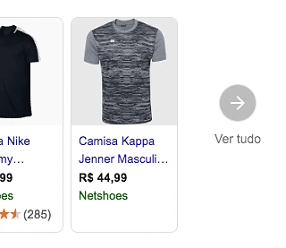Botão Ver Tudo do Google Shopping