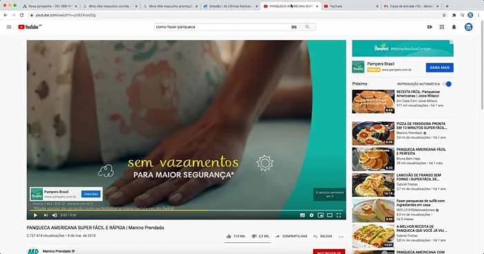 Anúncio de campanha de vídeo do Google Ads