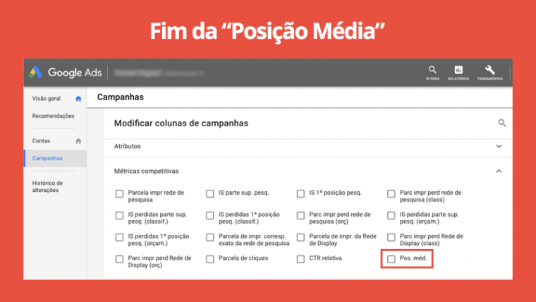 Google Ads vai aposentar a métrica “Posição Média” dos relatórios ainda este ano