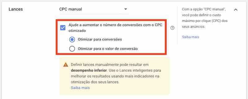 Configure os Lances inteligentes para uma campanha da Rede de Display -  Google Ads Ajuda